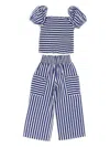 Polo Ralph Lauren Striped Trouser Set In Blue