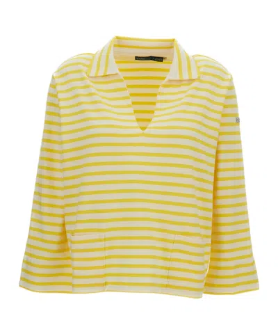 Polo Ralph Lauren Striped V-neck T-shirt In Multi