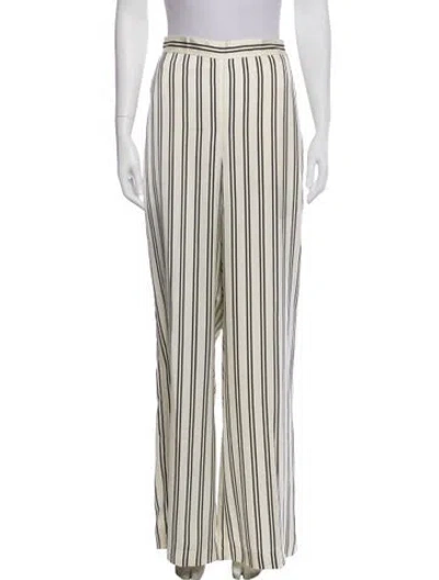 Pre-owned Polo Ralph Lauren Striped Wide Leg Pants W/ Tags In Neutral