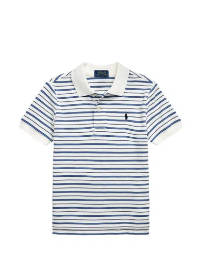 Polo Ralph Lauren Kids' Striped-pattern Polo Shirt In Multi