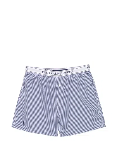 Polo Ralph Lauren Striped Boxer Shorts In Purple Stripes