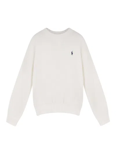 Polo Ralph Lauren Cotton Blend Sweater In Neutral