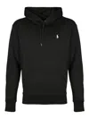 Polo Ralph Lauren Hooded Sweatshirt With Embroidered Pony In Black