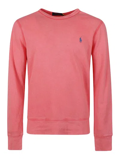 Polo Ralph Lauren Soft Cotton Sweatshirt In Pink