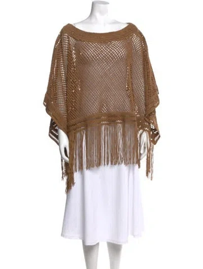 Pre-owned Polo Ralph Lauren Suede Bateau Neckline Sweater In Multi