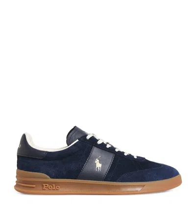Polo Ralph Lauren Suede Bedford Sneakers In Blue