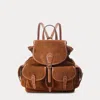 Polo Ralph Lauren Suede Bellport Backpack In Brown