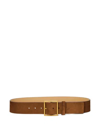 Polo Ralph Lauren Suede Belt In Brown