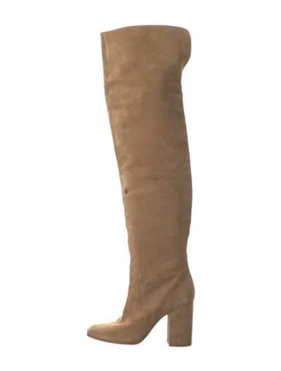 Pre-owned Polo Ralph Lauren Suede Boots In Neutral