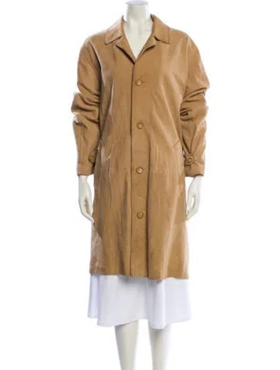 Pre-owned Polo Ralph Lauren Suede Coat In Neutral