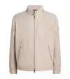 Polo Ralph Lauren Suede-collar Padded Jacket In Neutral