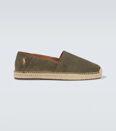 Polo Ralph Lauren Suede Espadrilles In Grün