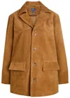 Polo Ralph Lauren Suede Jacket In Brown