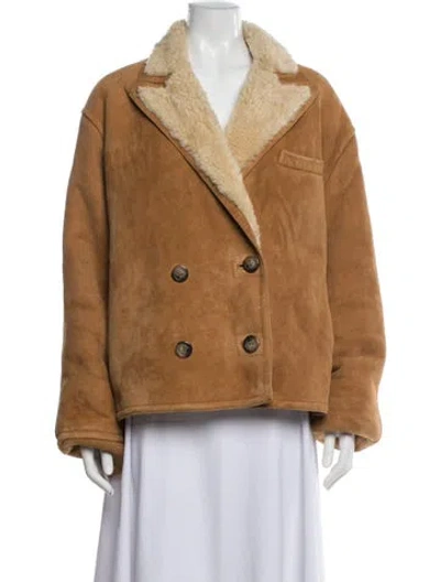 Pre-owned Polo Ralph Lauren Suede Jacket In Brown