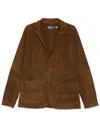 Polo Ralph Lauren Suede Jacket In Brown