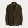 Polo Ralph Lauren Suede Jacket In Green