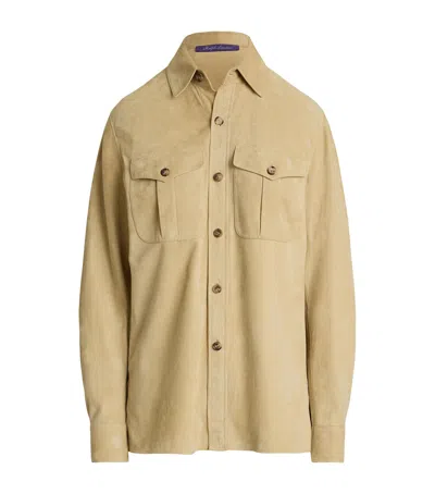 POLO RALPH LAUREN SUEDE LANDRY OVERSIZED SHIRT