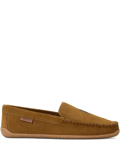 Polo Ralph Lauren Suede Loafers In Brown