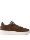 Polo Ralph Lauren Suede Low-top Lace-up Sneakers In Brown