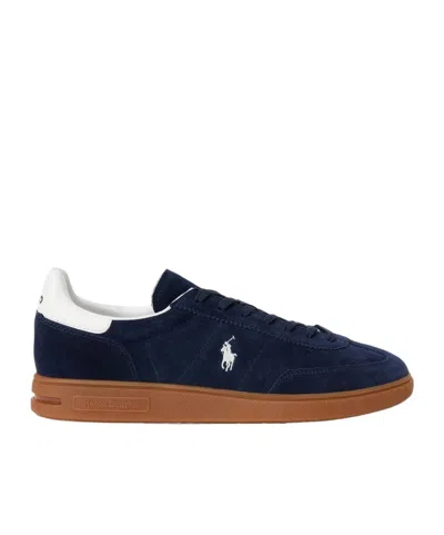 Polo Ralph Lauren Suede Low-top Sneakers In Multi