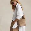 Polo Ralph Lauren Suede Medium Bellport Bucket Bag In Brown