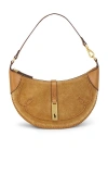 Polo Ralph Lauren Suede Mini Shoulder Bag In Brown