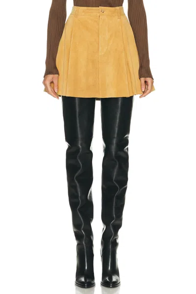 POLO RALPH LAUREN SUEDE MINI SKIRT