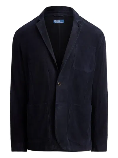 Polo Ralph Lauren Suede Modern Jacket In Black