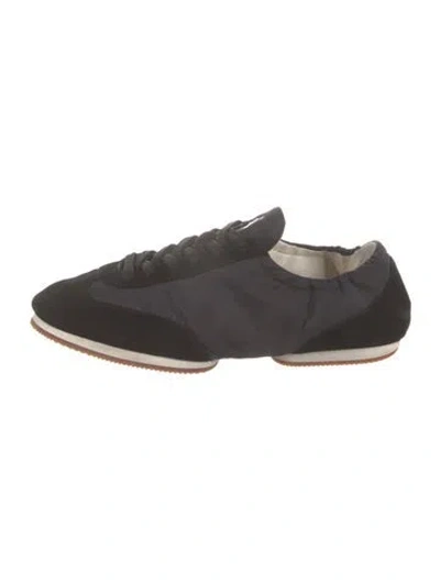 Pre-owned Polo Ralph Lauren Suede Mules In Black