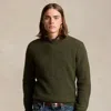 Polo Ralph Lauren Suede-patch Jumper In Brown
