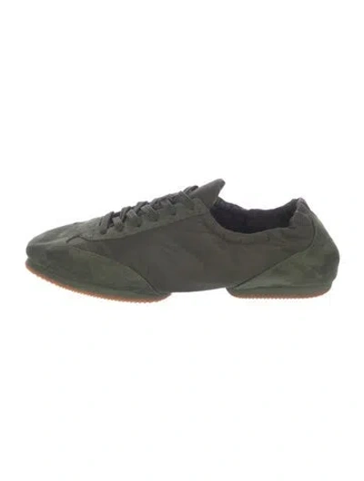 Pre-owned Polo Ralph Lauren Suede Sneakers In Green