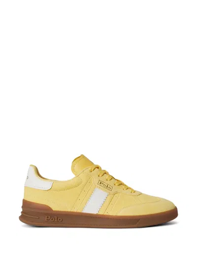 Polo Ralph Lauren Sneakers Aus Wildleder In Yellow
