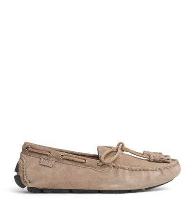 Polo Ralph Lauren Suede Tasselled Anders Loafers In Brown