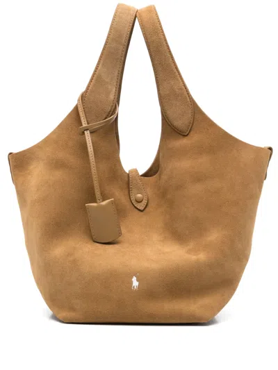 Polo Ralph Lauren Suede Tote Bag