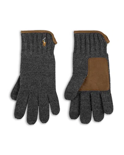 Polo Ralph Lauren Suede Trim Touch Gloves In Multi