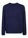 Polo Ralph Lauren Crewneck Sweatshirt With Embroidered Logo Detail In Blue