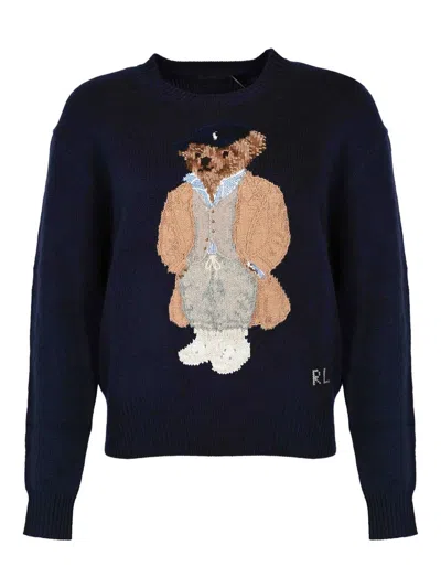 POLO RALPH LAUREN SUÉTER CUELLO REDONDO - AZUL
