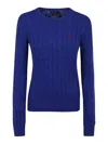 Polo Ralph Lauren Julianna Wool And Cashmere Blend Sweater In Blue