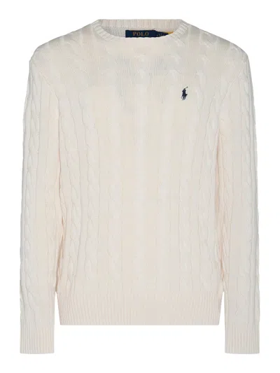 POLO RALPH LAUREN SUÉTER CUELLO REDONDO - BLANCO