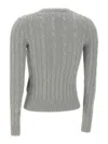 Polo Ralph Lauren Cable-knit Sweater In Gray