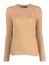 Polo Ralph Lauren Brown Cable-knit Jumper In Brown