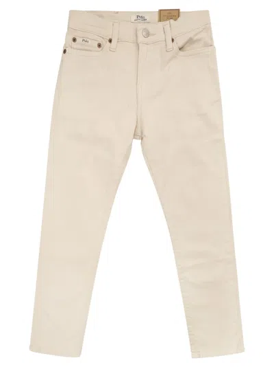 Polo Ralph Lauren Kids' Sullivan Jeans Slim Stretch In Cream