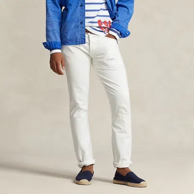 Polo Ralph Lauren Sullivan Slim Distressed Jeans In White