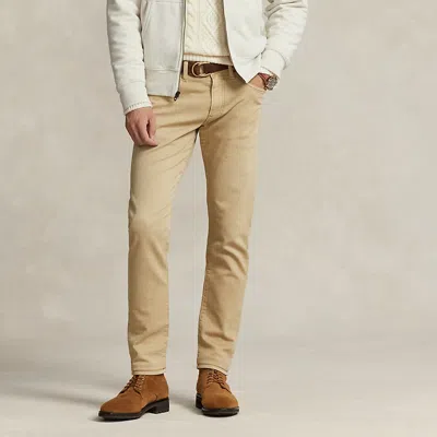 Polo Ralph Lauren Sullivan Slim Knitlike Chino Trouser In Neutral