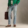 Polo Ralph Lauren Distressed Stretch Denim Jeans With Five Pockets In Claremont Wash