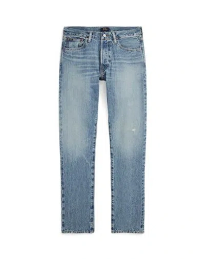 Polo Ralph Lauren Sullivan Slim Stretch Jean Man Jeans Blue Size 34w-32l Cotton, Elastane