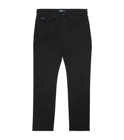 Polo Ralph Lauren Slim-fit Straight-leg Jeans In Black
