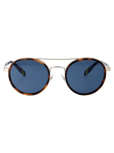 Polo Ralph Lauren Round Sunglasses 0 Ph3150 922280 In 922280 Havana/silver