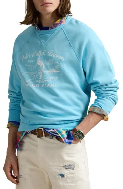 Polo Ralph Lauren Surf Club Graphic Sweatshirt In Neptune