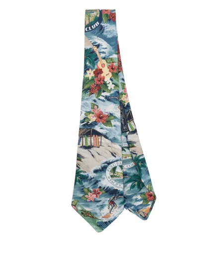 Polo Ralph Lauren Surf-print Tie In 蓝色